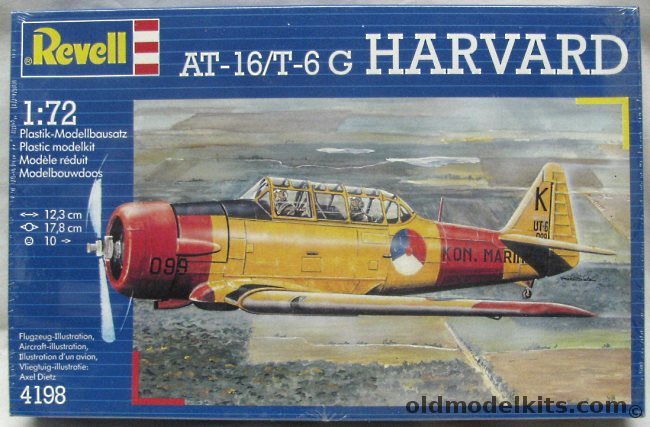 Revell 1/72 AT-16 / T-6G Harvard - Netherlands Navy or Luftwaffe, 4198 plastic model kit